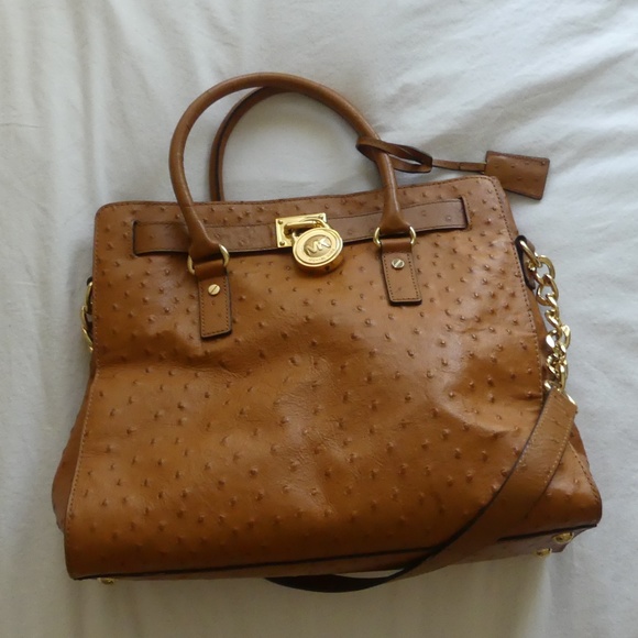 Michael Kors Ostrich Hamilton - MAKE ME AN OFFER! - Picture 2 of 8